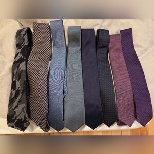 8 Ties Banana Republic, J Crew, Jp Tilford, Ted Baker, 31